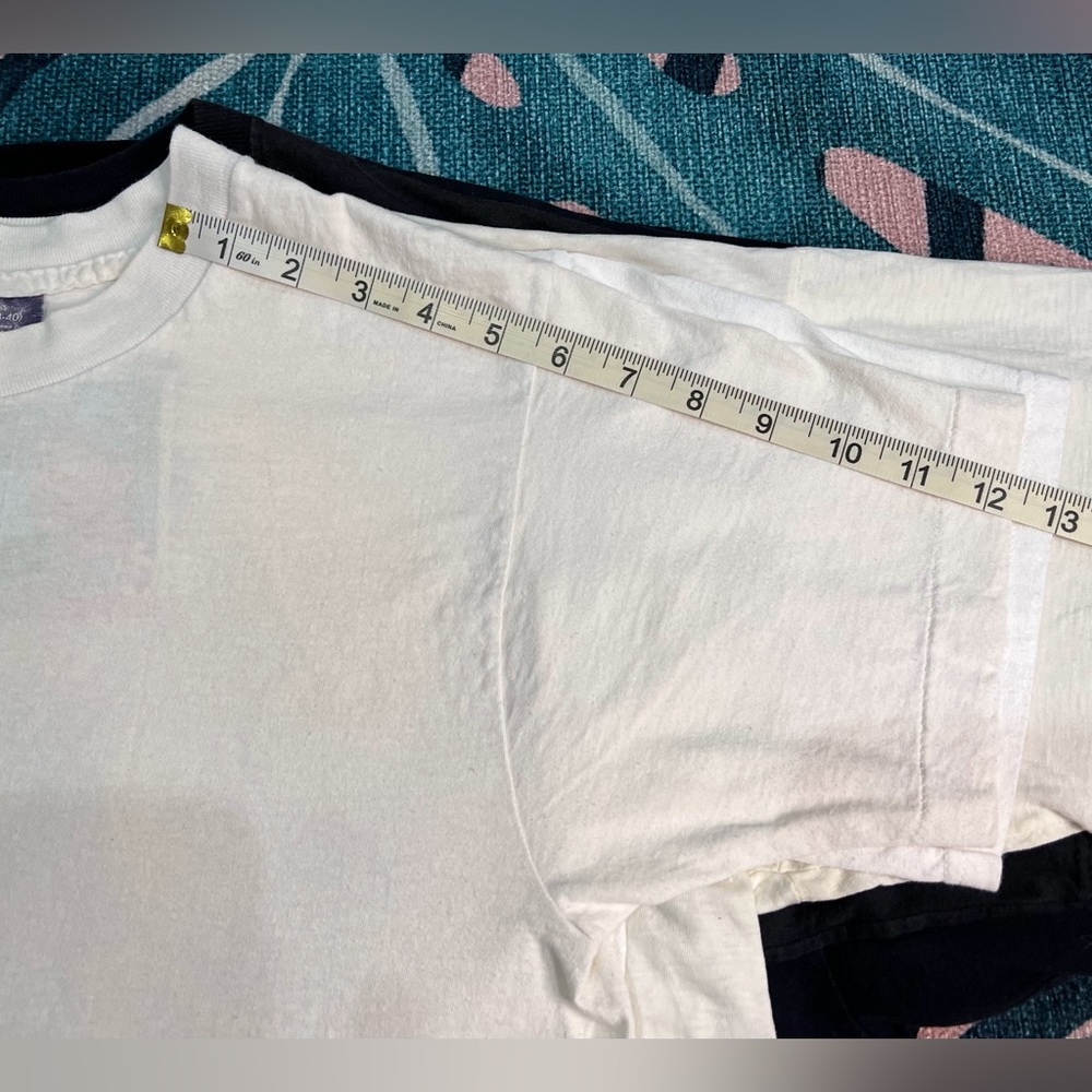 Vintage BVD Off White Plain Basic Classic Crewneck Tshirt - Picture 9 of 11